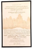 Choir Concert Framed Poster
