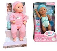 2 New Baby Born Dolls