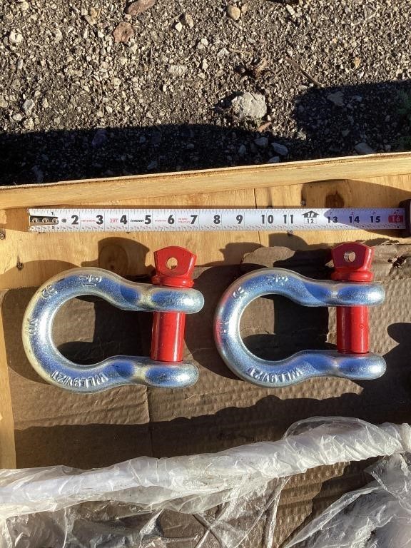 Two New 1 1/8 Inch D Clevis