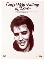 ELVIS C1961 MUSIC SHEET - "CANT HELP FALLING IN L