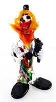 Murano Glass Clown 6"