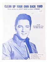 ELVIS C1969 MUSIC SHEET - "CLEAN UP YOUR OWN BACK