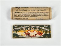 (2) WW2 GERMAN CIGARETTE ROLLING PAPERS & MACHINE