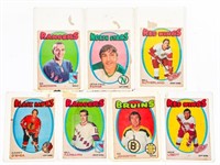 Lot 7 OPC 1970-71 NHL Hockey Cards