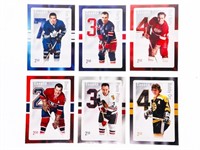 Group of 6 Original Six Hockey Cards Mint - NM