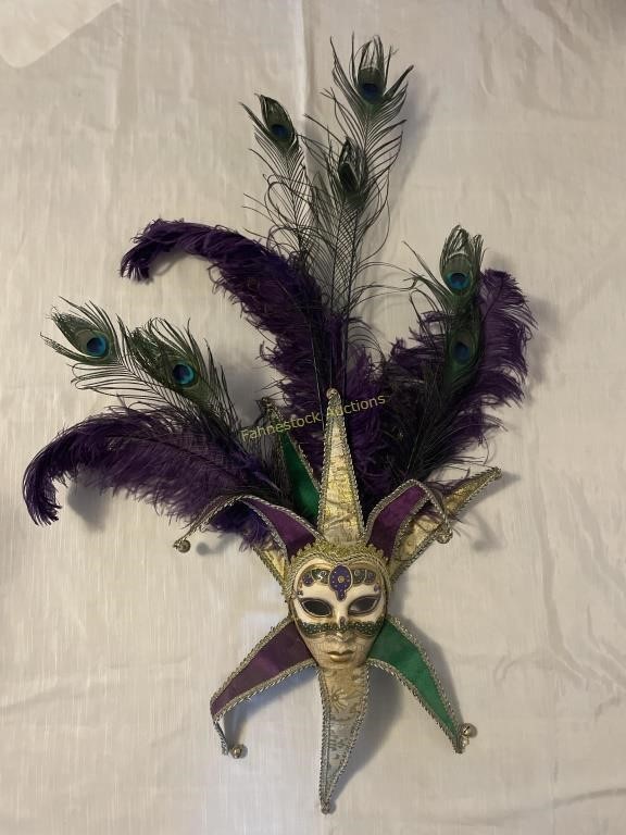 Mardi Gras mask - 4 foot tall