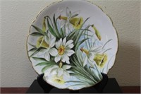 A Handpainted Floral Plate