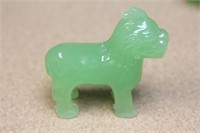 Chinese Green Glass Foo Lion