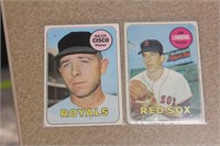 Lot of 2 1960s Baseball cards