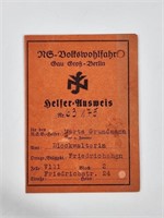 THIRD REICH NSDAP PHOTO ID