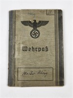 GERMAN WEHRPASS WITH PHOTO - 1939