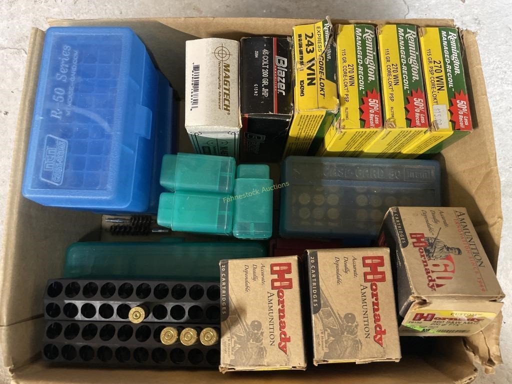 Ammo storage boxes & spent casings
