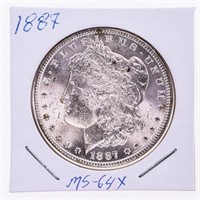 USA 1887 Silver Morgan Dollar MS64