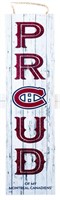 Montreal Canadiens Bar/Fan Wood Sign "PROUD" 20"
