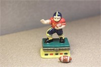 ceramic football player trinket box