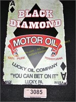 Black Diamond Oil Tin Sign