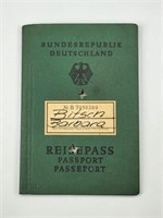 REISEPASS PASSPORT WITH PHOTO AND STAMPS