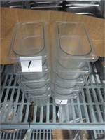 (10) 6" DEEP PLASTIC PANS