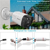 Audio PoE Outdoor Home Security Camera System