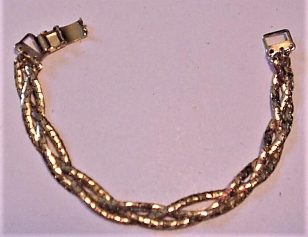 NAPIER Goldtone Braided Bracelet