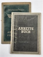 (2) GERMAN WORK BOOKS W/ PHOTOS