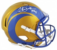 Autographed Eric Dickerson Rams Helmet