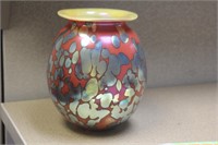 Signed Artglass Vase