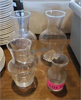 LOT OF ASSORTED WINE CARAFES