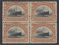US Stamps #299 Mint HR Block of 4, 10 cent Pan-Ame