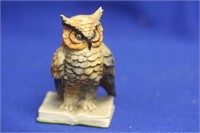 Signed Triade, Italy Porcelain Owl