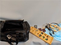 Assorted Items & Bag (damaged from use)