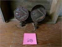 Antique Early automotive turn signal pair
