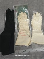 Vintage Women's Long Nylon Gloves In Package