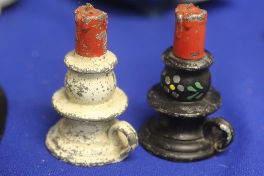 Pair of Cast Iron Salt and Pepper Shakers