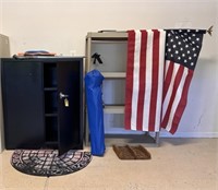 Storage Cabinet, Shelf & Outdoor Chairs