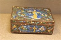 Vintage Chinese Enamel on Copper Box