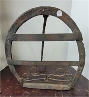 RARE ANTIQUE HAND FORGED TOASTER