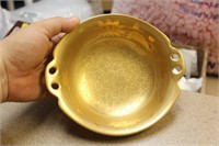 Gold Gilted Two Handle Bowl