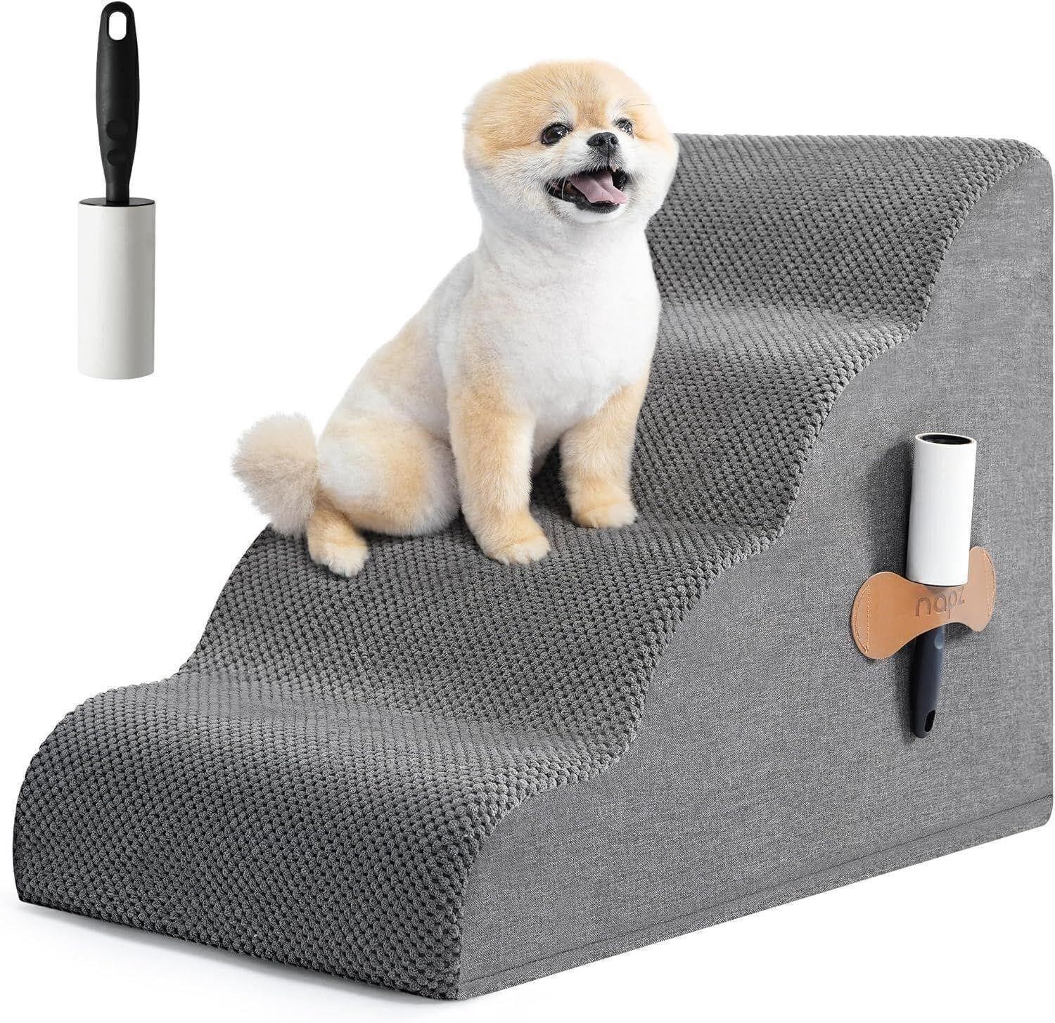 Napz 4 Tier Dog Stairs for Small Dogs and Cats