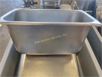 6" deep steam table pans ( 9). May have lids,