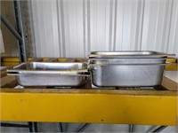 4" deep steam table pans (7) and (2) 2" deep
