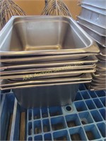 6" deep steam table stainless steel food pans (