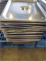 4" deep steam table stsinless steel food pans.