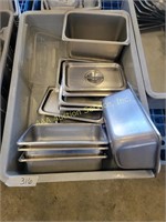 21/2" deep steam table stainless steel food pans