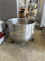 Industrial stainless mixing bowl attachment 17 in