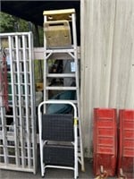 werner 6 ft step ladder and small step stool