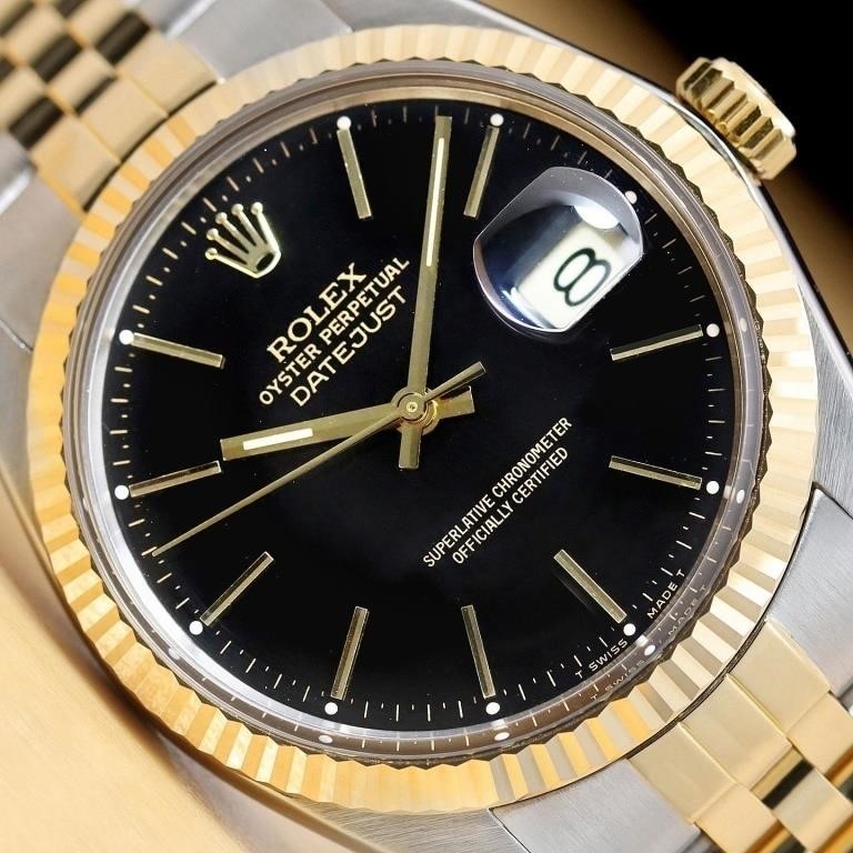 Rolex Men Datejust Stainless Steel Watch
