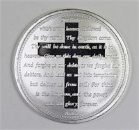 "THE LORD'S PRAYER" SILVER ROUND