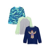 M Pack of 3 Amazon Essentials Boys Long-Sleeve