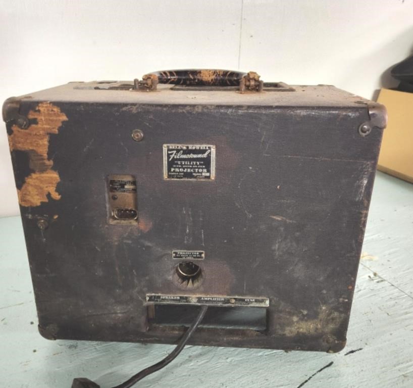 Old Movie Projector in Case